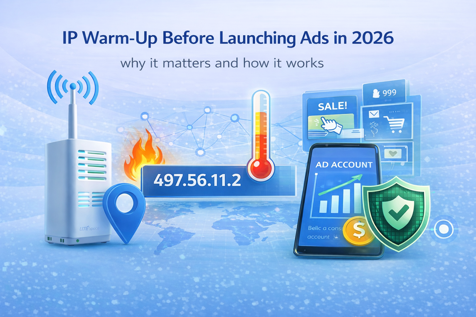 IP warm-up before launching ads in 2026
