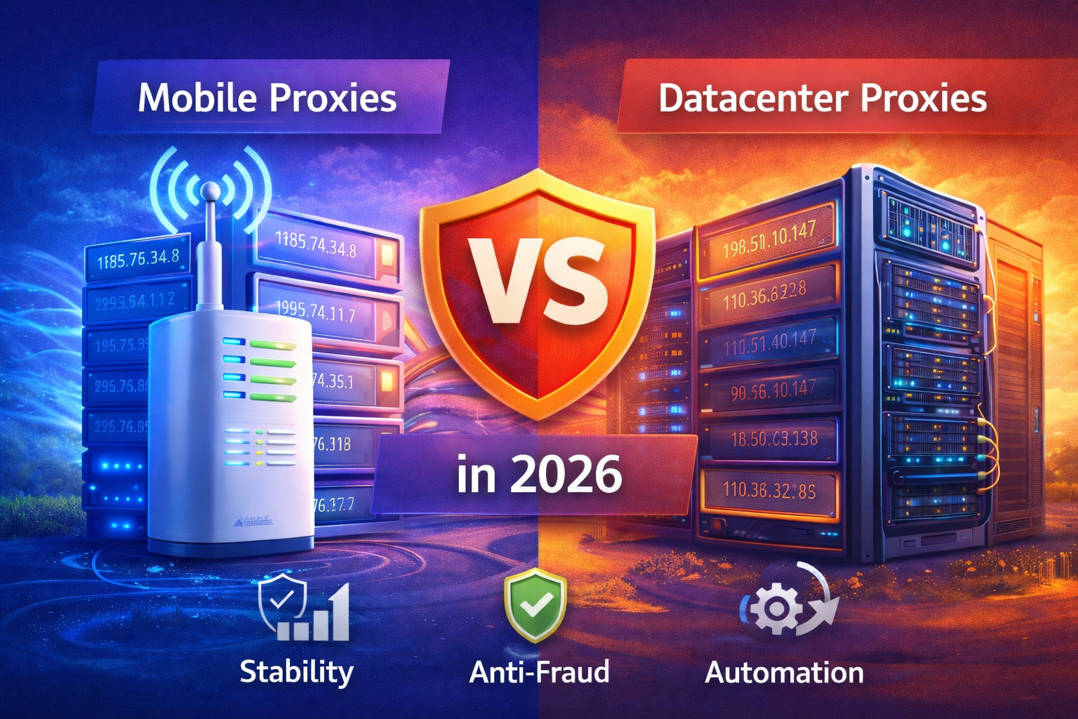 Mobile proxies in 2026 compared to datacenter proxies