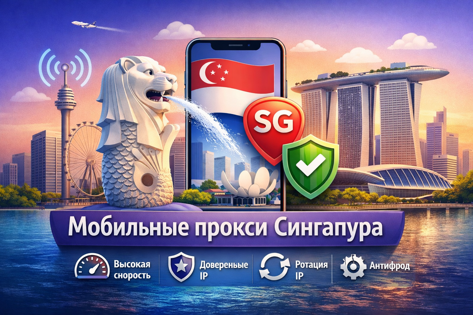 Мобильные прокси Сингапура SG для парсинга и антифрода