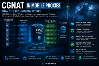 cgnat in mobile proxies nat architecture diagram