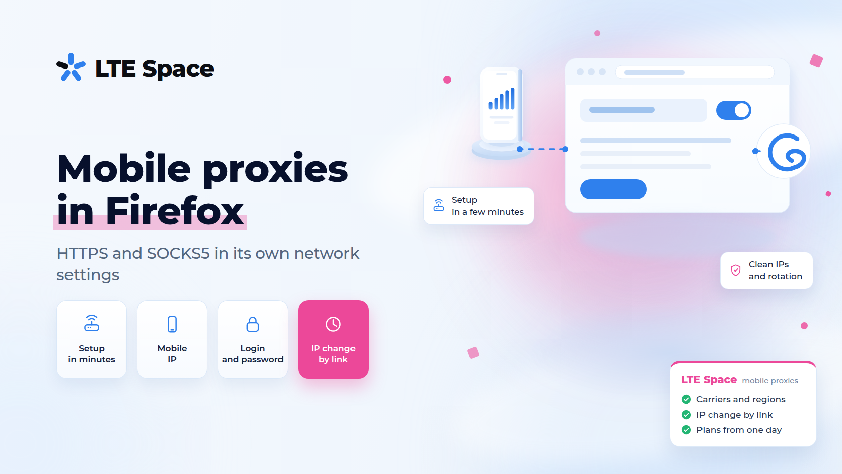 How to set up mobile proxies in Mozilla Firefox
