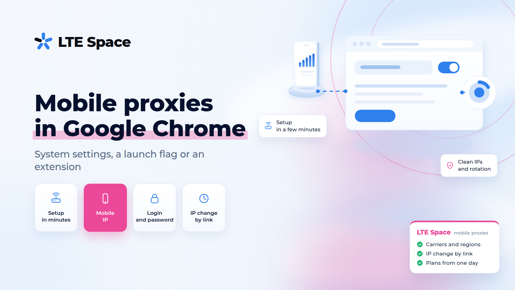 How to set up mobile proxies in Google Chrome