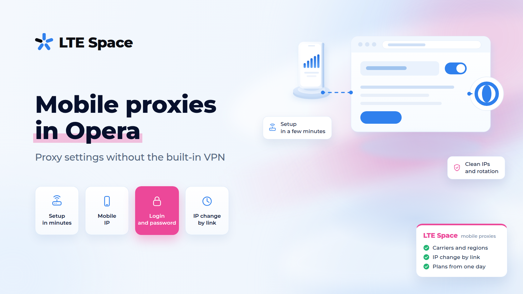 How to set up mobile proxies in the Opera browser